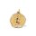 Tierkreiszeichen Sternzeichen Anhänger echt Gold 333 matt/Glanz 25x20mm - Jungfrau