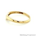 Damenring mit Zirkonia echt Gold 333 Glanz Ringweite 48