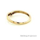 Damenring mit Zirkonia echt Gold 333 Glanz Ringweite 48