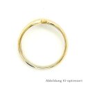 Damenring mit Zirkonia echt Gold 333 Glanz Ringweite 48