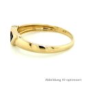 Damenring mit synth Safir echt Gold 333 Ringweite 55