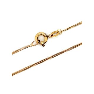 Flachpanzerkette Panzerkette echt Gold 333 Glanz 1,1mm