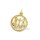 Tierkreiszeichen Sternzeichen Anhänger echt Gold 333 rund 25x18mm