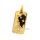 Tierkreiszeichen Sternzeichen Anhänger Barrenform echt Gold 585 Glanz 33x13mm