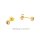 Kleine Runde Ohrstecker mit Zirkonia echt Gold 333 Glanz 3,7mm
