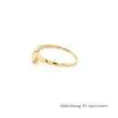 Damenring mit Diamant echt Gold 585 Glanz Ringweite 52