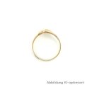 Damenring mit Diamant echt Gold 585 Glanz Ringweite 52