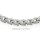 Collier Edelstahl mattiert/poliert mit Muter 8mm Länge 50cm