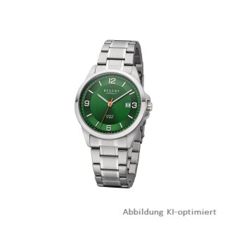 Regent Herrenuhr Metallband Edelstahl 10BAR - 1916.42.97 / F-1289