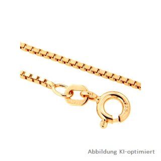 Veneziakette Venezianerkette echt Silber 925 rosévergoldet 1,3mm