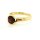 Damenring mit Granat echt Gold 585 Glanz Ringweite 60