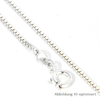 Venezianerkette Veneziakette echt Silber 925 Glanz 1mm Länge 42cm