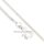 Venezianerkette Veneziakette echt Silber 925 Glanz 1mm Länge 42cm