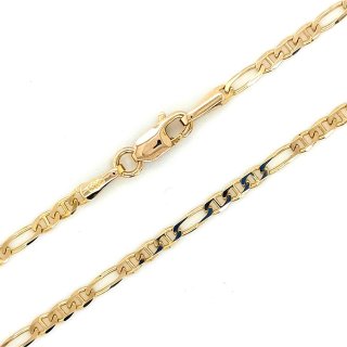 Stegpanzerkette Halskette echt Gold 333 Glanz Länge 50cm