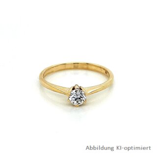 Verlobungsring Damenring echt Gold 333 mit Zirkonia Ringweite 53