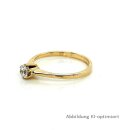 Verlobungsring Damenring echt Gold 333 mit Zirkonia Ringweite 53