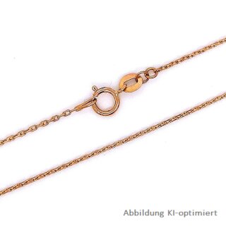 Ankerkettchen echt Rotgold 585 Glanz 1mm 50cm