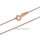 Ankerkettchen echt Rotgold 585 Glanz 1mm 50cm