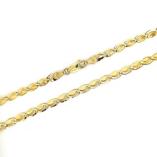 Collier Fantasie Halskette echt Gold 585 Glanz 50cm