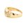 Damenring mit kleinen Diamanten echt Gold 585 Glanz Ringweite 57