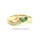 Damenring gekreuzt mit Zirkonia und Chromdiopsid echt Gold 333 Ringweite 55