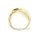 Damenring gekreuzt mit Zirkonia und Chromdiopsid echt Gold 333 Ringweite 55