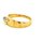 Damenring konisch mit Zirkonia hellblau echt Gold 375 Glanz Ringweite 54