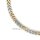Collier bicolor echt Gold 333 Breite 5,5mm Länge 45cm