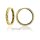 Scharniercreolen echt Gold 333 mit Brillantschliff 24x2,7mm