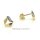 Ohrstecker mit Zirkonia echt Gold 333 matt/Glanz 7x7mm