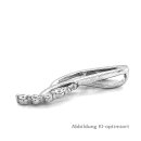 Gleiter Anhänger filigran mit Zirkonia echt Silber 925 Glanz 24x7mm