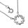 Halskette mit rundem Stern Anhänger echt Silber 925 mit Zirkonia Länge 42+3cm