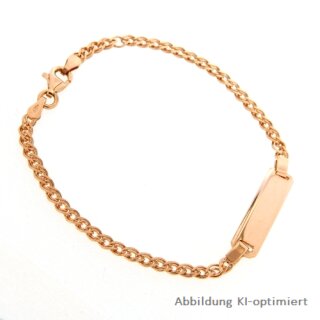 Identband Gravurband echt Silber 925 rosévergoldet 16+1,5cm