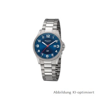 Regent Herrenuhr Titan Metallband 10 Bar BA-776