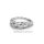 Silberring filigran verschlungen mit  Zirkonia echt Silber 925 Glanz