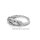 Silberring filigran verschlungen mit  Zirkonia echt Silber 925 Glanz