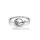 Silberring filigran verschlungen mit Zirkonia echt Silber 925 Glanz