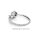 Silberring filigran verschlungen mit Zirkonia echt Silber 925 Glanz