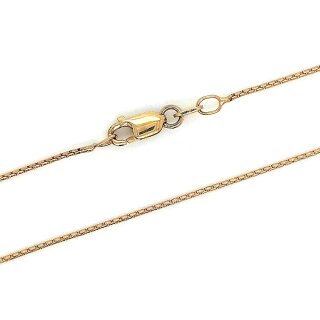 Venezianerkette 1mm echt Rotgold 585 Glanz Länge 45cm