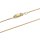 Venezianerkette 1mm echt Rotgold 585 Glanz Länge 45cm