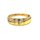 Diamantring Damenring bicolor gelb/weiß mit Diamant echt Gold 585 Ringweite 54