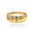 Diamantring Damenring bicolor gelb/weiß mit Diamant echt Gold 585 Ringweite 54