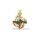 Großer Anhänger Knoten tricolor echt Gold 333 matt/Glanz 35x25mm