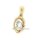 Anhänger echt Gold 333 mit hellem Stein 20x8mm