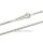 Schlangenkette Mauskette echt Weißgold 333 Glanz 1,2mm Länge 50cm