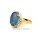 Damenring mit Opal Triplette und Zirkonia echt Gold 333 Glanz Ringweite 60