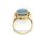 Damenring mit Opal Triplette und Zirkonia echt Gold 333 Glanz Ringweite 60
