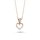 Halskette Herz mit Zirkonia roséfarben echt Silber 925 Glanz 42cm