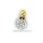 Gleiter Anhänger bicolor mit Zirkona echt Gold 333 Glanz 13x8mm