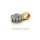 Gleiter Anhänger bicolor mit Zirkona echt Gold 333 Glanz 13x8mm